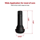 TR413 Brass Stem EPDM Rubber Snap-in Tire Valve Stems